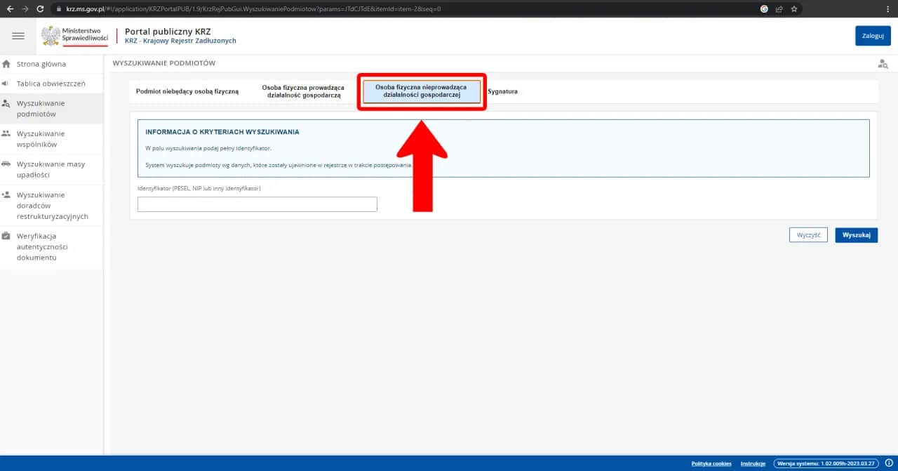 Jak sprawdzić upadłość osoby fizycznej? KRZ i MSiG krok po kroku